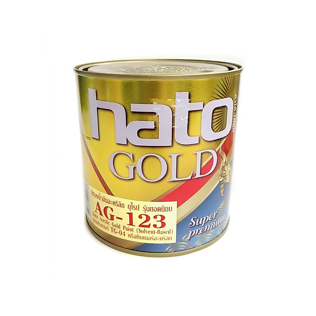 สีทอง HATO AG123 ฮาโต้ (สูตรนํ้ามัน) ทองยุโรป ขนาด 3.785 ลิตร (1 แกลลอน 2000.-) ag-123/b