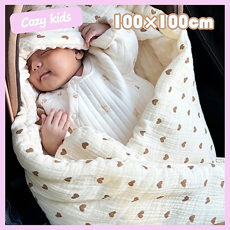 (พร้อมส่ง) ผ้าเช็ดตัวเด็กใยไผ่ 100x100cm ห่อตัวเด็ก คลุมให้นม ผ้าห่ม สําหรับเด็กทารก