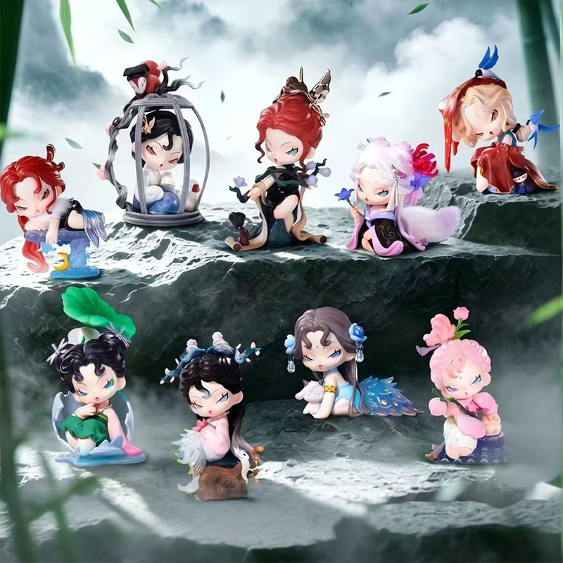 DODO NAMI DODO NAMI Journey to Sleep Mystery Box Figure อินเทรนด์เล่นน่ารักเครื่องประดับตุ๊กตาตุ๊กตาตุ๊กตาของขวัญ (ทั้งปลาย 8 ไม่ถอย, ความน่าจะเป็นที่ซ่อนอยู่)