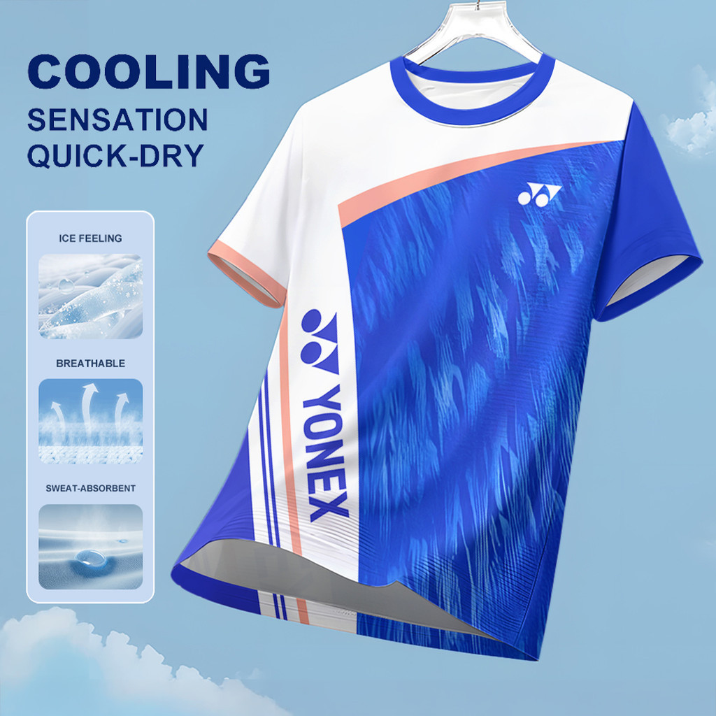 Yonex Badminton Jersey 2026 Fully Sublimated Quick Dry Breathable Sports Shirt Unisex Sport Suit Top
