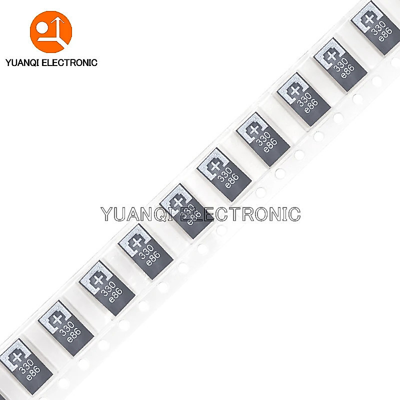 10PCS 2R5TPE330M9 330UF 2R5TPE470M9 470UF 2.5V 330 6.3V SMD Tanatlum Capacitors Polymer POSCAP Low E