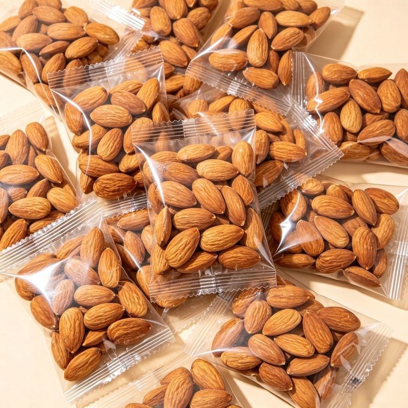 当季新货原味杏仁独立小包装甜杏仁扁桃熟杏仁办公零食坚果无壳6/28 New Seasonal Product: Original Flavor Almonds in Individual Small 