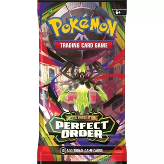โปเกมอน การ์ดสะสมของแท้ Mega Evolution Perfect Order ซองสุ่มการ์ด Pokémon ลุ้นการ์ดหายาก สำหรับนักสะสม พร้อมส่ง