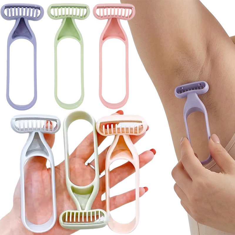 1/3/5 ชิ้น O-shaped Hollow Body Hair Shave Trimmers - เครื่องกําจัดขนรักแร้อ่อนโยนกันลื่น
