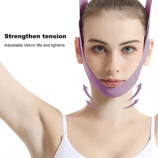 V-Shaped Face Lifting Bandage Double Chin Cheek Lifting Up Anti Wrinkle Sleep Mask
