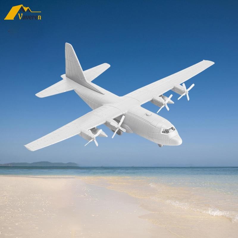 [Vaveren] 1/144 Transport Plane Model พร้อมขาตั้ง US C130 Aircraft Toy Assembled Model