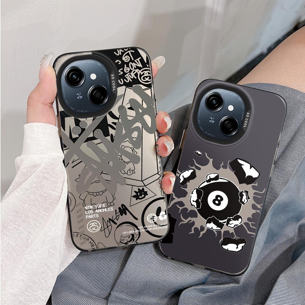 Matte Solid IMD สีเคสโทรศัพท์สําหรับ Tecno Spark G0 1 Tecno Spark G0 2025 INS แบรนด์อินเทรนด์บิลเลีย