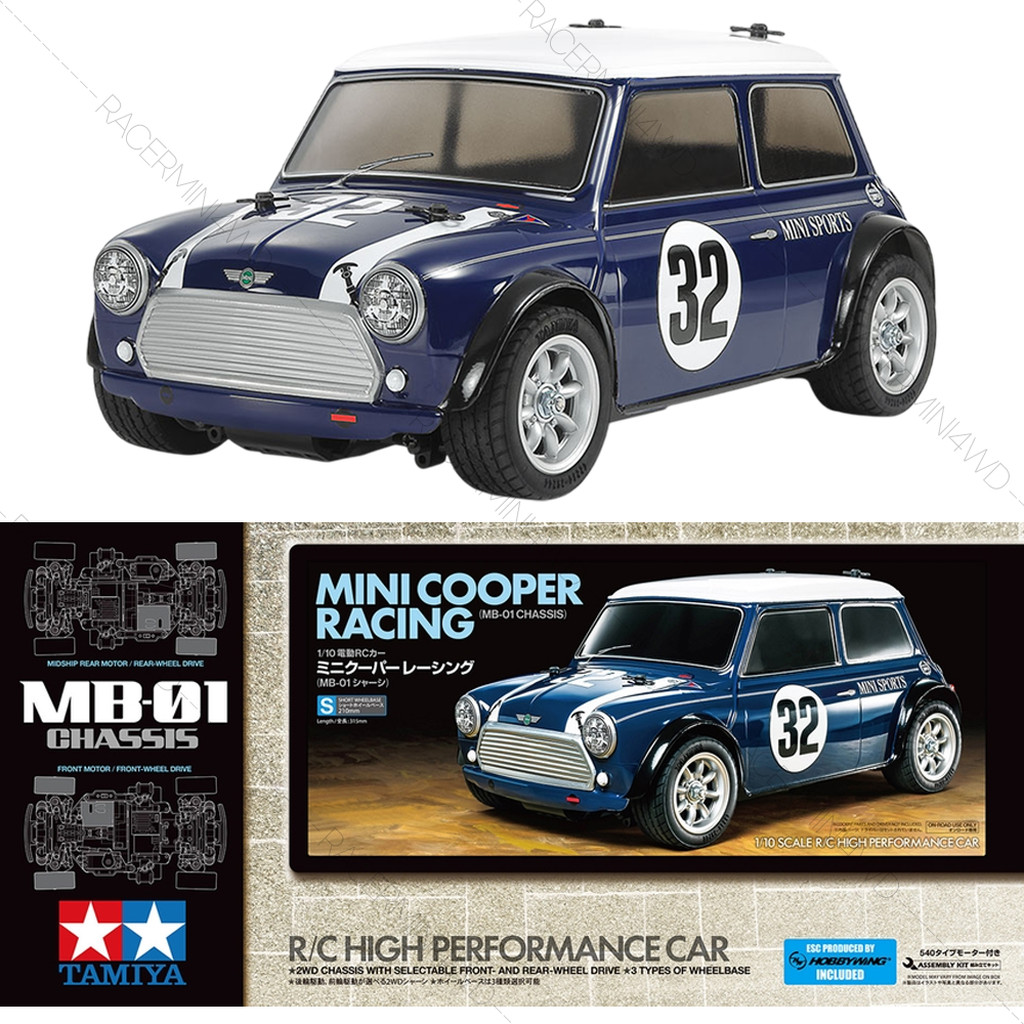 TAMIYA 58747 1/10 R/C Kit FF Mini Cooper Racing (MB-01 Chassis)
