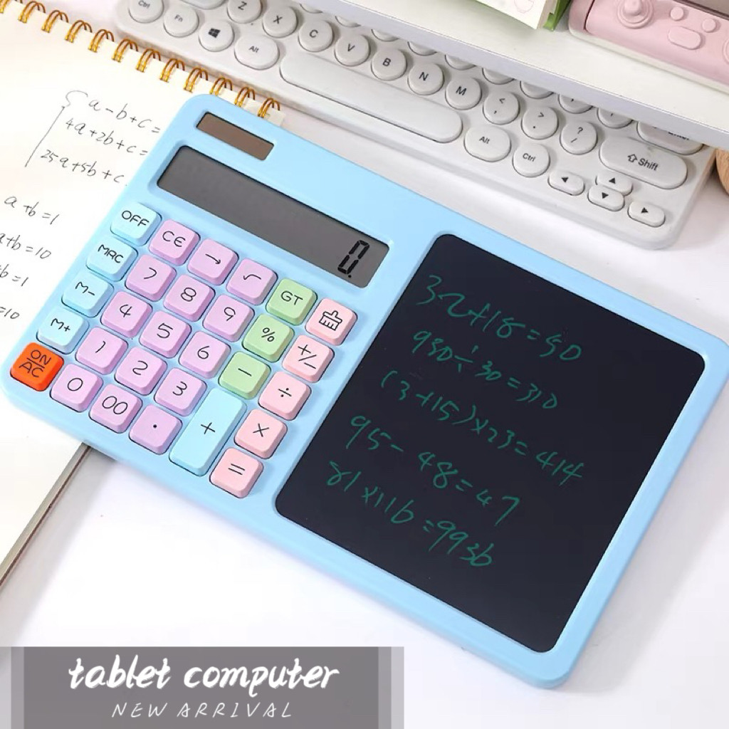 เครื่องคิดเลขน่ารัก คิดเลข พร้อมหน้าจอ LCD เขียนได้ มีปากกา ใช้ได้ทั้งเรียนและทำงาน Dreamhouse