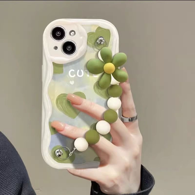 เคสโทรศัพท์ Apple 15 14promax/12 Green Heart 11/xs/xr/xiPhone8Plus กันกระแทก 7/6s ชุด 8.28 T