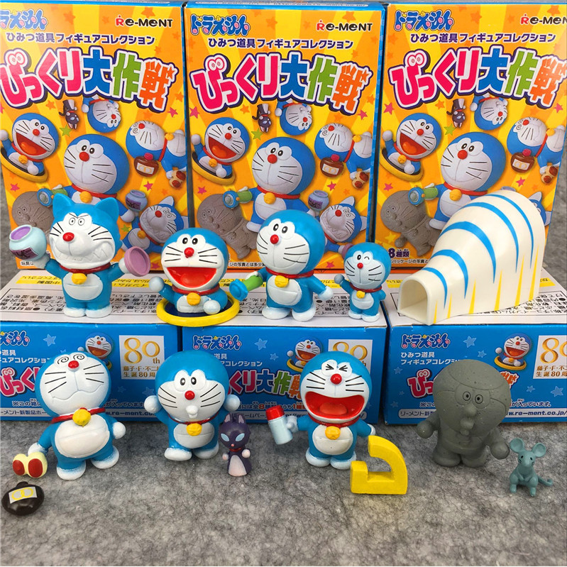 8 ชิ้น/เซ็ต 3 ซม. Kawaii อะนิเมะ Doraemon Pvc Action Figure GK ของเล่นเด็กน่ารักคอลเลกชันงานอดิเรกตุ๊กตาของขวัญสําหรับเด็กตกแต่ง