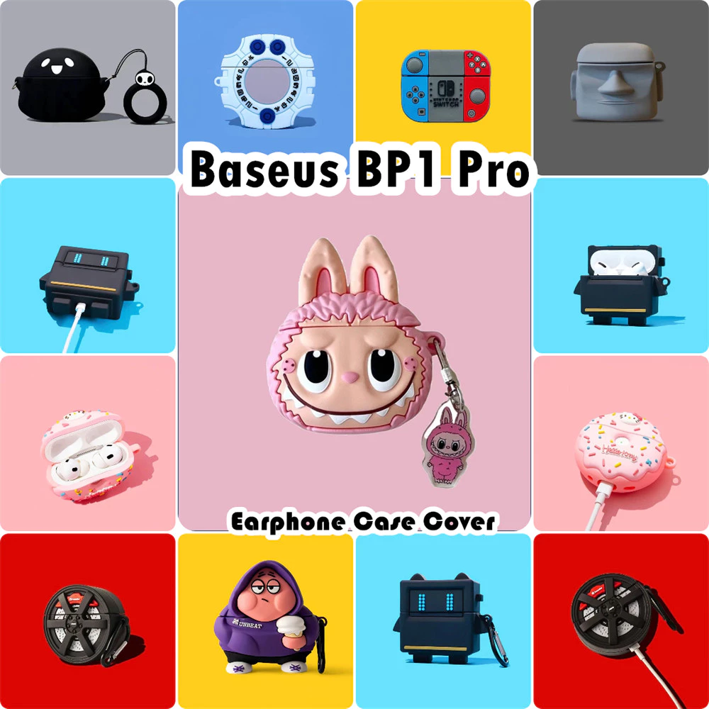 READY STOCK!นําไปใช้กับ Baseus BP1 Pro เคส Case เคสหูฟัง สไตล์การ์ตูนตลก ซิลิโคนนุ่ม เคส เคสหูฟัง NO.3