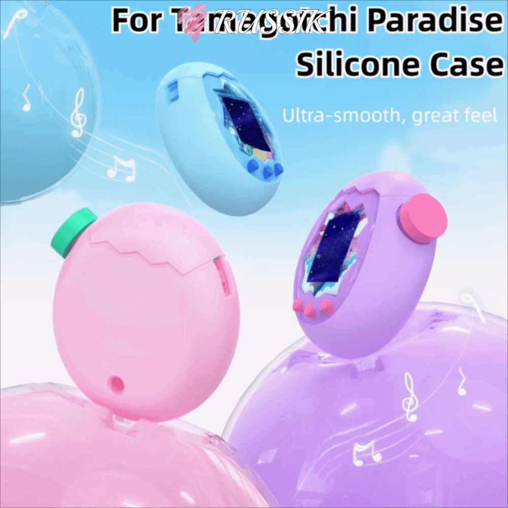 รูซิค ซิลิโคน ,ฝาครอบป้องกันบางเฉียบป้องกันการหล่น,เคสนิ่มกันลื่นป้องกันคุณภาพสูงสําหรับอุปกรณ์เกม ทามาก็อตจิ สวรรค์