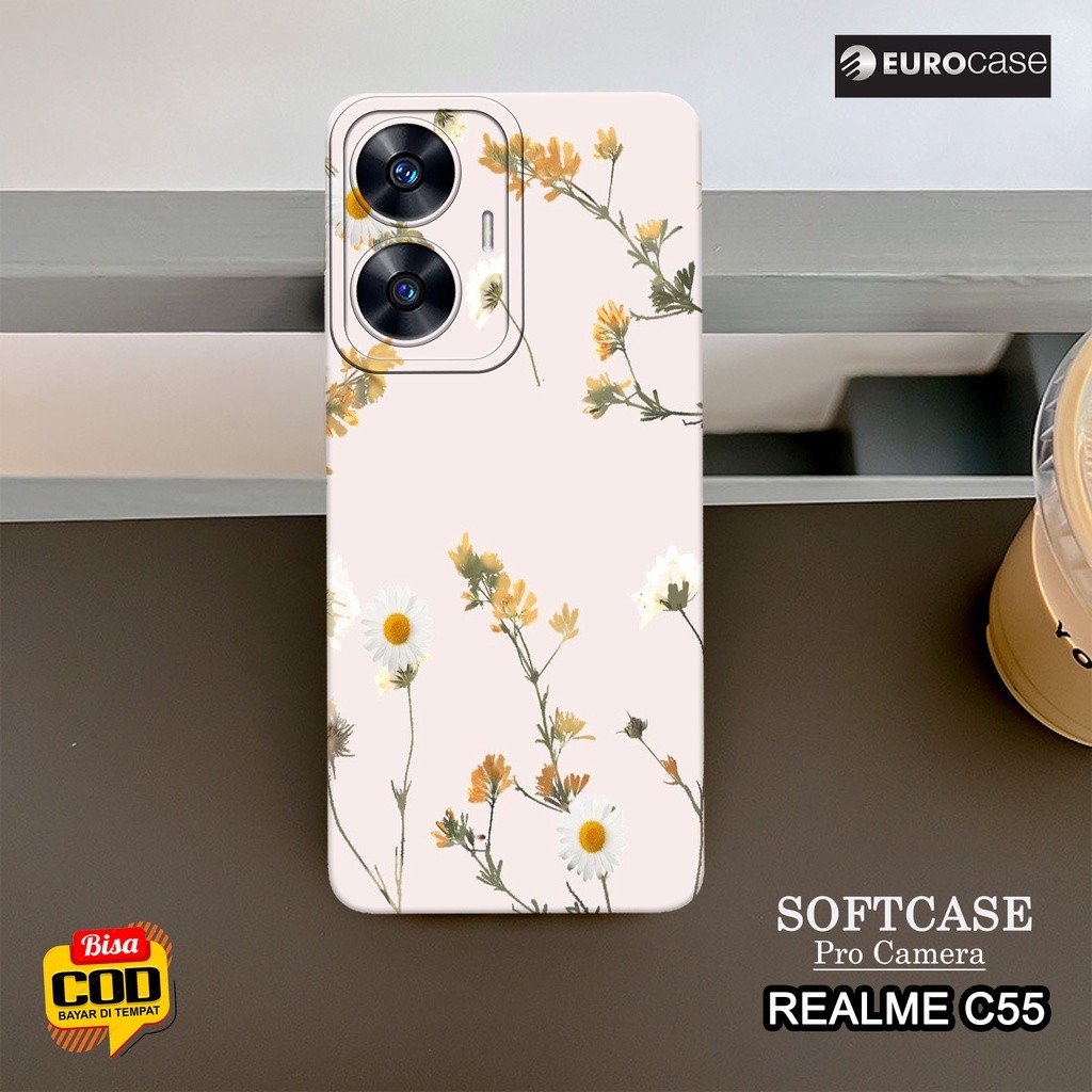 ล่าสุดRealme C55 2023 Soft Case - เคสดอกไม้แฟชั่น-เคสRealme C55 ล่าสุด-เคสโทรศัพท์Realme C55-เคสน่าร