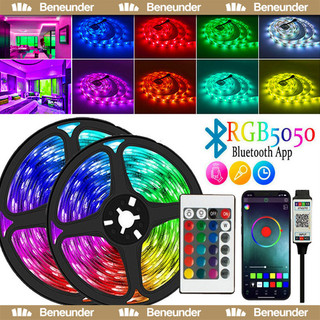 ไฟประดับห้อง 5/10/15/20 เมตร ไฟเส้น ไฟแต่งห้อง แถบไฟ LED ไฟ RGB ไฟติดผนังห้อง 5050 ไฟledติดห้องพร้อมรีโมท