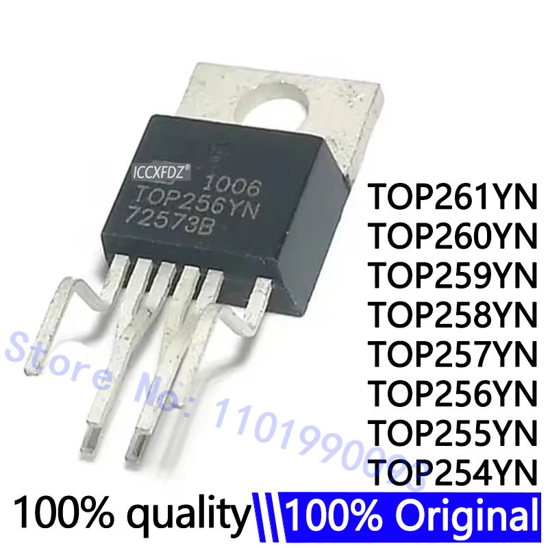 ชิป 2 ชิ้น/ล็อต 100% ทดสอบใช้ TOP254YN TO-220-6 TOP254Y TOP260YN TOP255YN TOP256YN TOP257YN TOP258YN