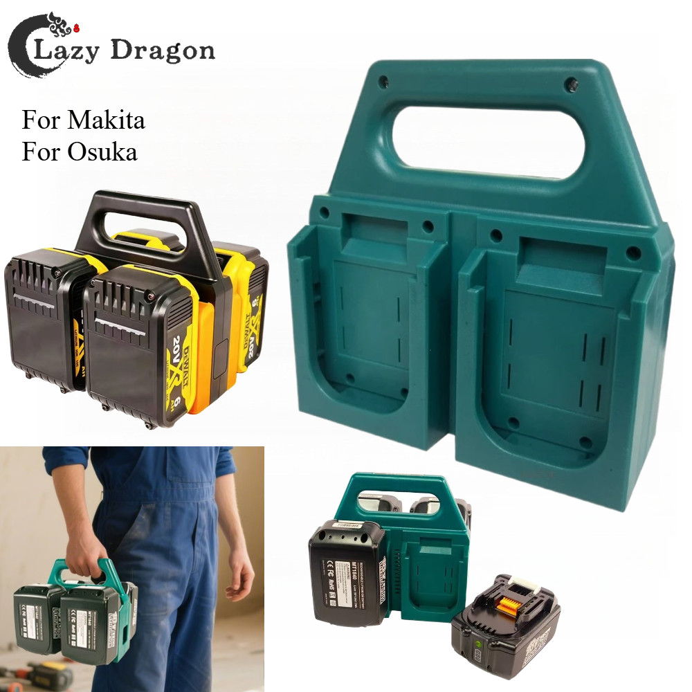 ผู้ถือเครื่องมือ Dock Mount Storage Rack สําหรับ Makita/Osuka/Dewalt 18V Fixing อุปกรณ์ผู้ถือเครื่องมือเครื่องเจาะ Storage Bracket Stand Slots