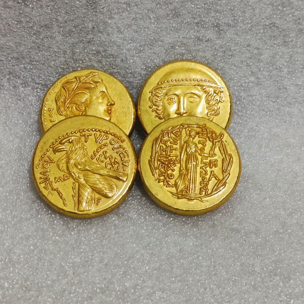 West Wax Coins Antique Collection Coins Gold Coins Vault Items หนา Gilt Gold Cakes Solid Roman Gold 