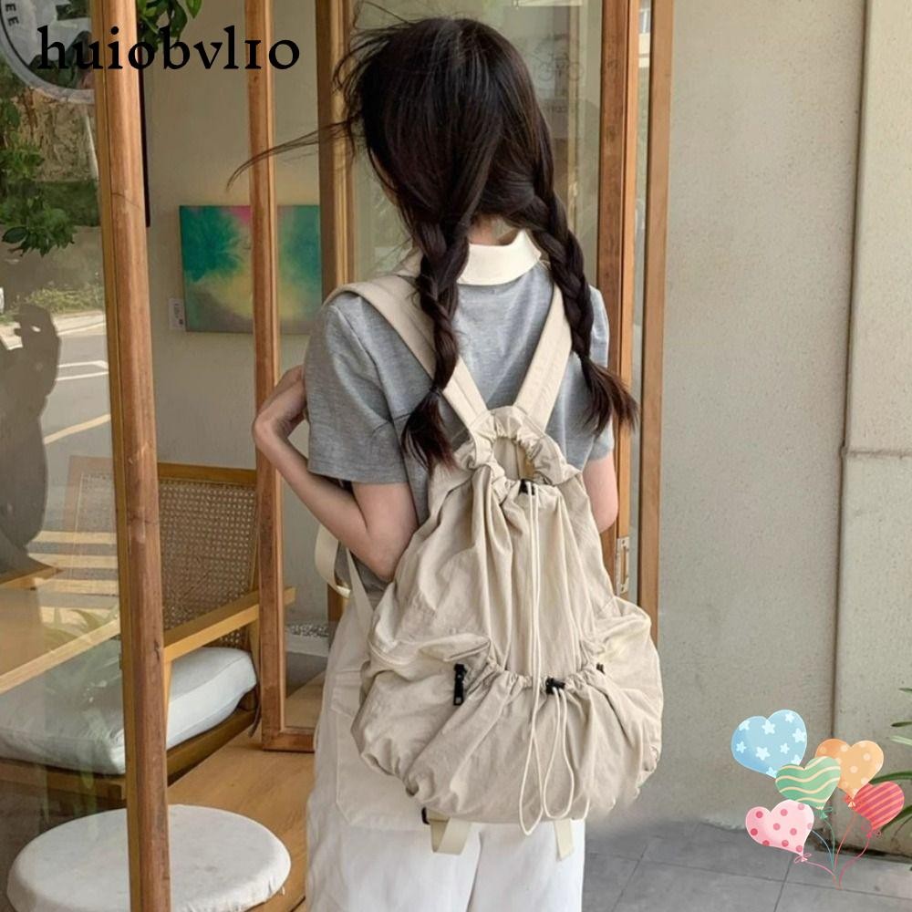 Huobi VLT กระเป๋าเป้สะพายหลัง น้ำหนักเบา มีระบบป้องกันการขโมย พร้อมเชือกลาก ทำจากผ้าใบ มีความจุมาก แ