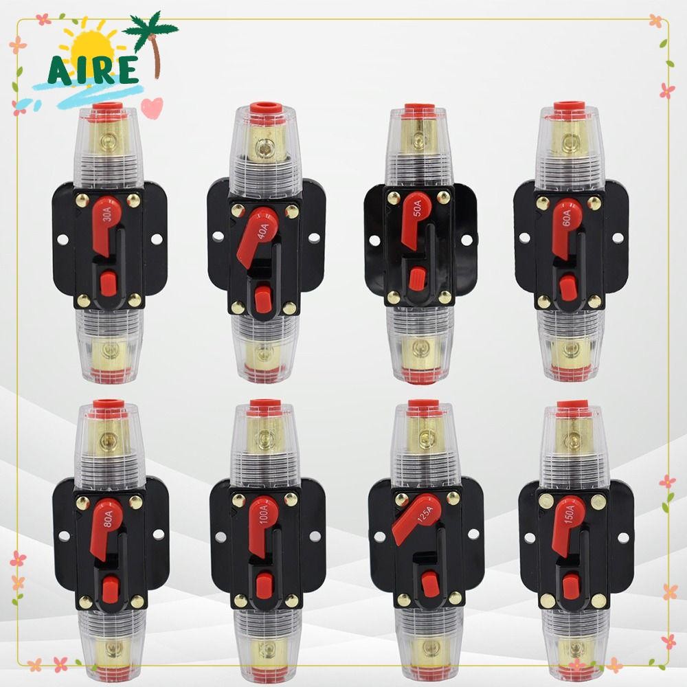 AIRE DC Resettable Circuit Breaker, 60A 50A 40A 30A สําหรับตัวเชื่อมต่อโซลาร์เซลล์ Self Recovery Cir