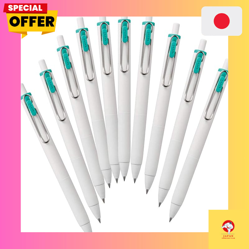 Mitsubishi Pencil Gel Ballpoint Pen Uniball One 0.38 Emerald, 10 pieces, Box UMNS38.31