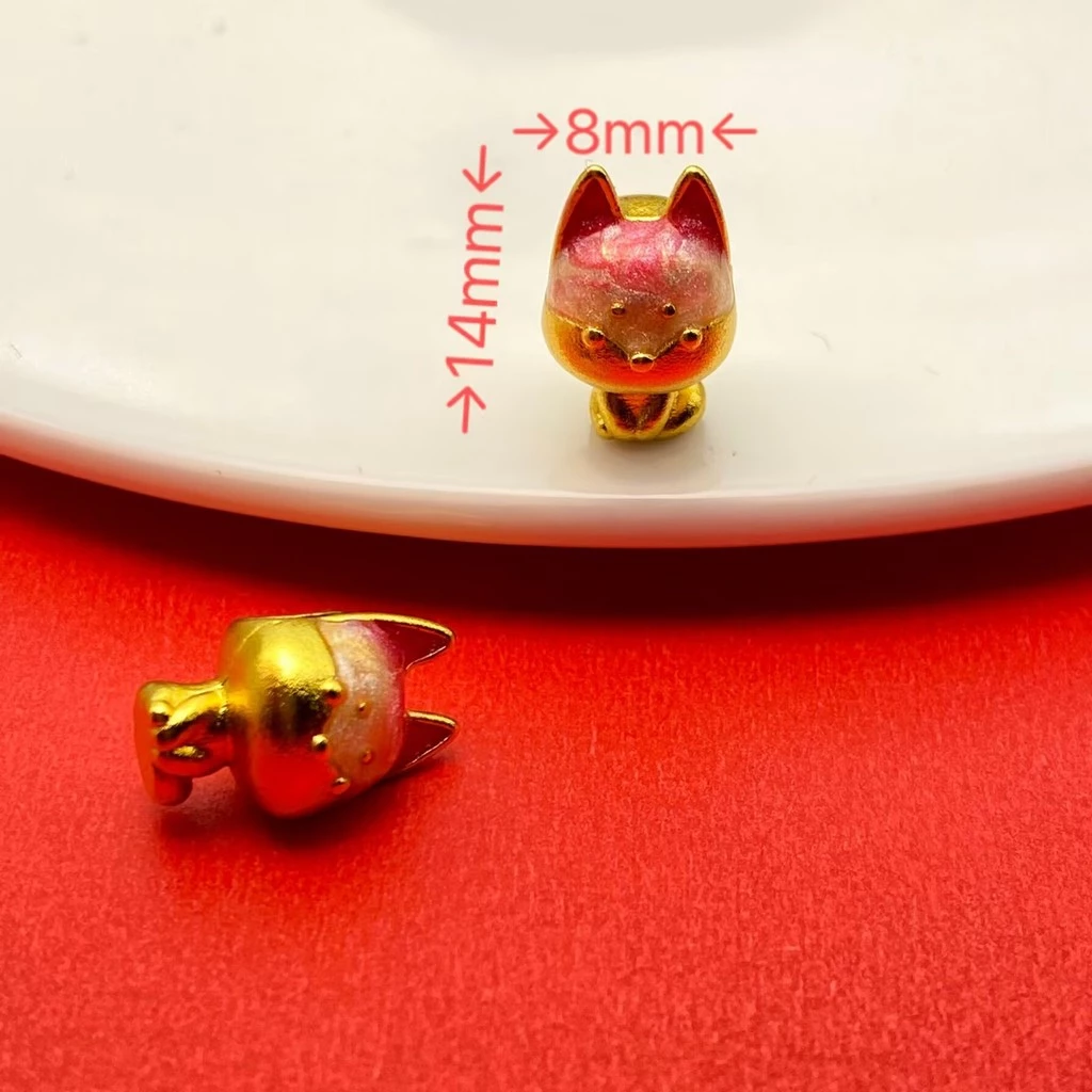 จี้ลูกปัดสไตล์โบราณ Gold คอลเล็กชัน Stitch Fox Puppy thumbnail 9