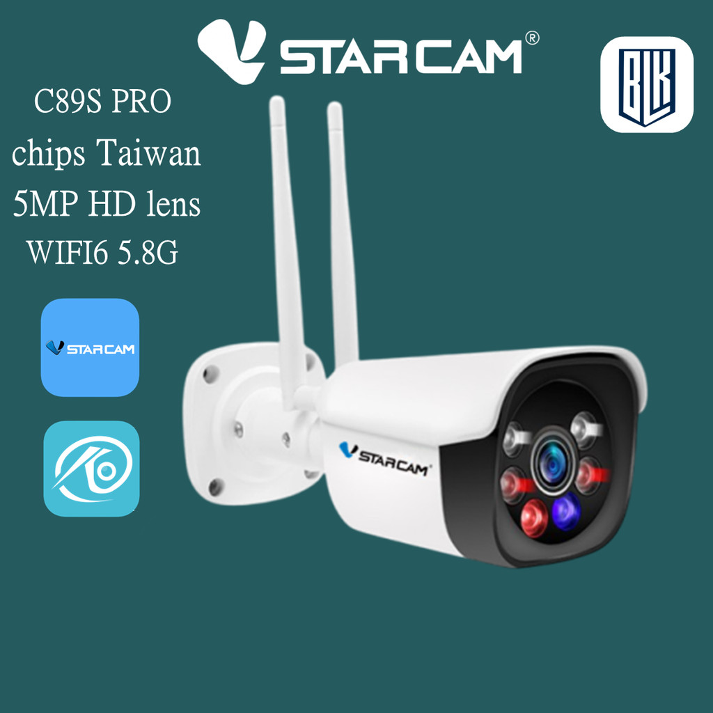 แนะนำ 💥 VSTARCAM C89S PRO  5.0MP+WIFI2.4G&5.8G กล้องวงจรปิดไร้สาย กล้องวงจรปิด IP CameraC89SPRO