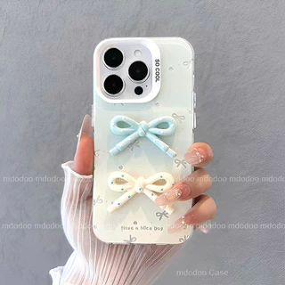 เคส For VIVO V70 V60 V50 V40 Lite V40E V30E V29E V27E S1 V30 Pro V29 V27 V25 5G V25E V23E V23 V20 V21E 4G Y200 Y100 X100 X90S X90 X80 Y78 Y27 Y36 S12 Macaron Gradient Color Three-dimensional Bow Shockproof Durable Large Frame Protection Phone Case YKC 88