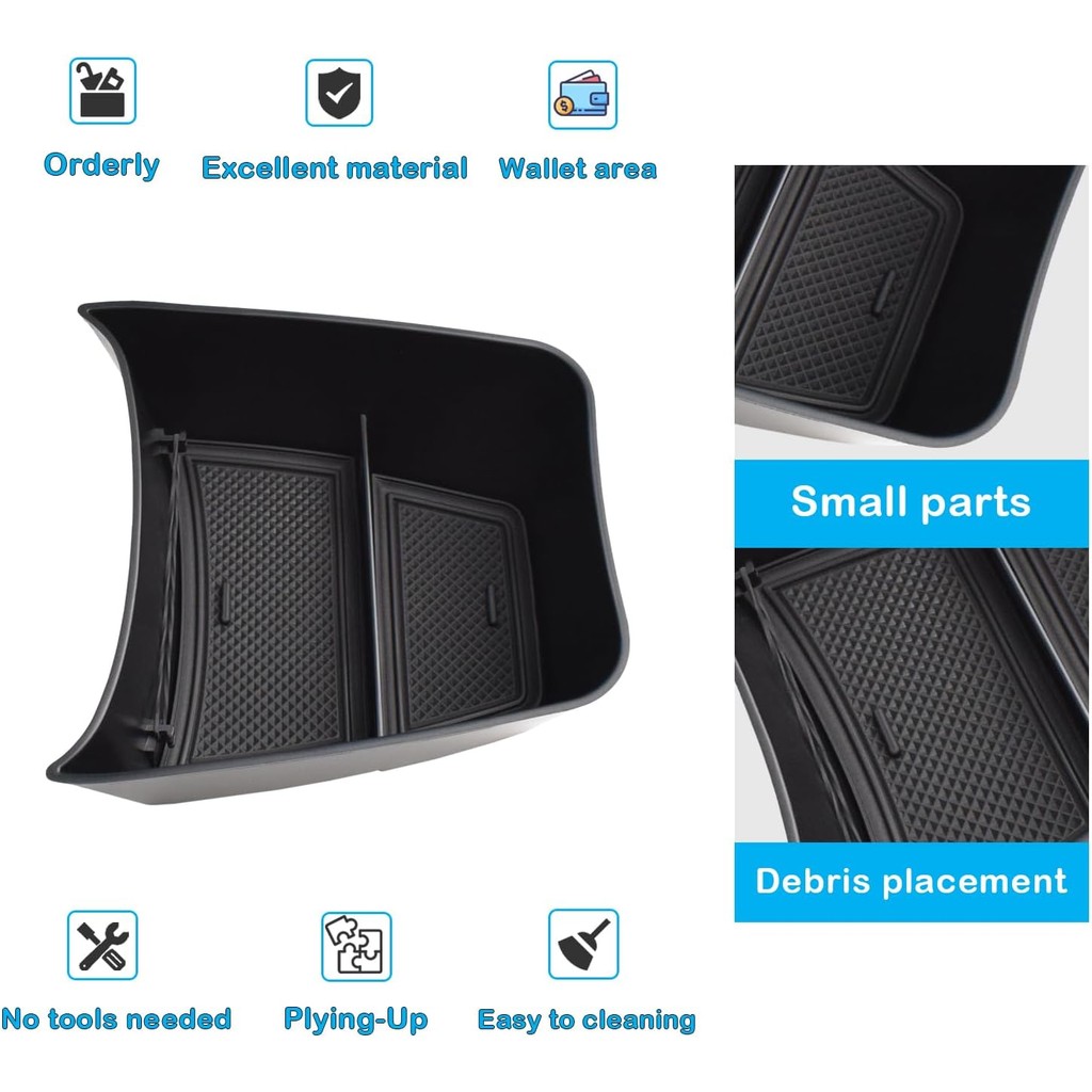 EDBETOS คอนโซลกลางกลาง Organizer ใช้งานร่วมกับ 2024 2025 Chevy Trax ใส่ถาดอุปกรณ์เสริม LS 1RS LT 2RS