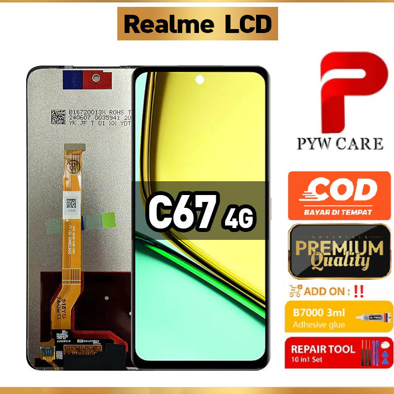 หน้าจอ LCD ที่รองรับสําหรับ Realme C67 4G / RMX3890 หน้าจอ LCD