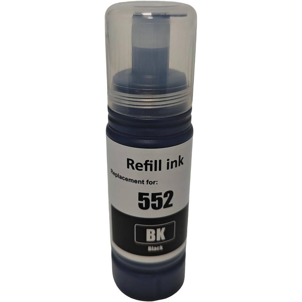 552ขวดหมึกเข้ากันได้เติมเปลี่ยนหมึกสําหรับ552 ที552ทํางานสําหรับet-8500 et-8550 8500 8550เครื่องพิมพ