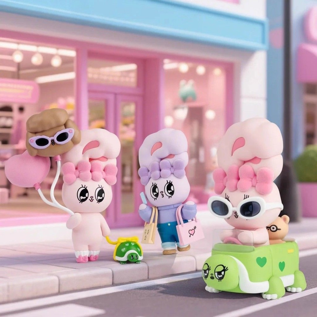 ของแท้ Esther Bunny Esther Bunny Holiday Time Flocking Mystery Box ตุ๊กตาของขวัญตกแต่งรูปน่ารัก