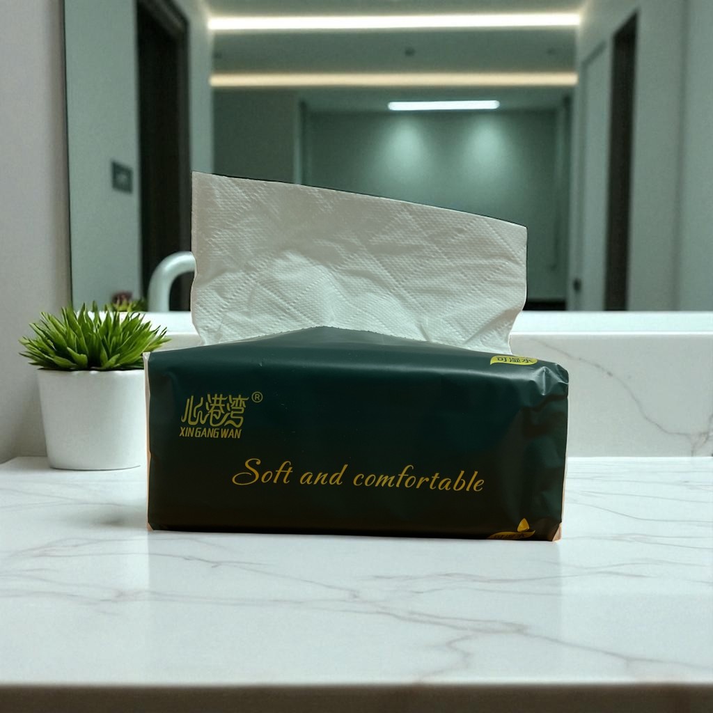 กระดาษชำระ นุ่มเหนียว 240 แผ่น 4 ชั้น กระดาษเช็ดหน้า 30 ห่อ/กล่อง ขนาด 175*148 มม. - รูปที่ 7