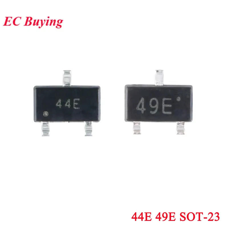 20 ชิ้น/5 ชิ้น 44E 49E Hall Effect Sensor สวิทช์ SMD Hall องค์ประกอบ SS49E AH49E A3144E SOT23 เซ็นเซอร์สวิทช์Brushless มอเตอร์ไฟฟ้า