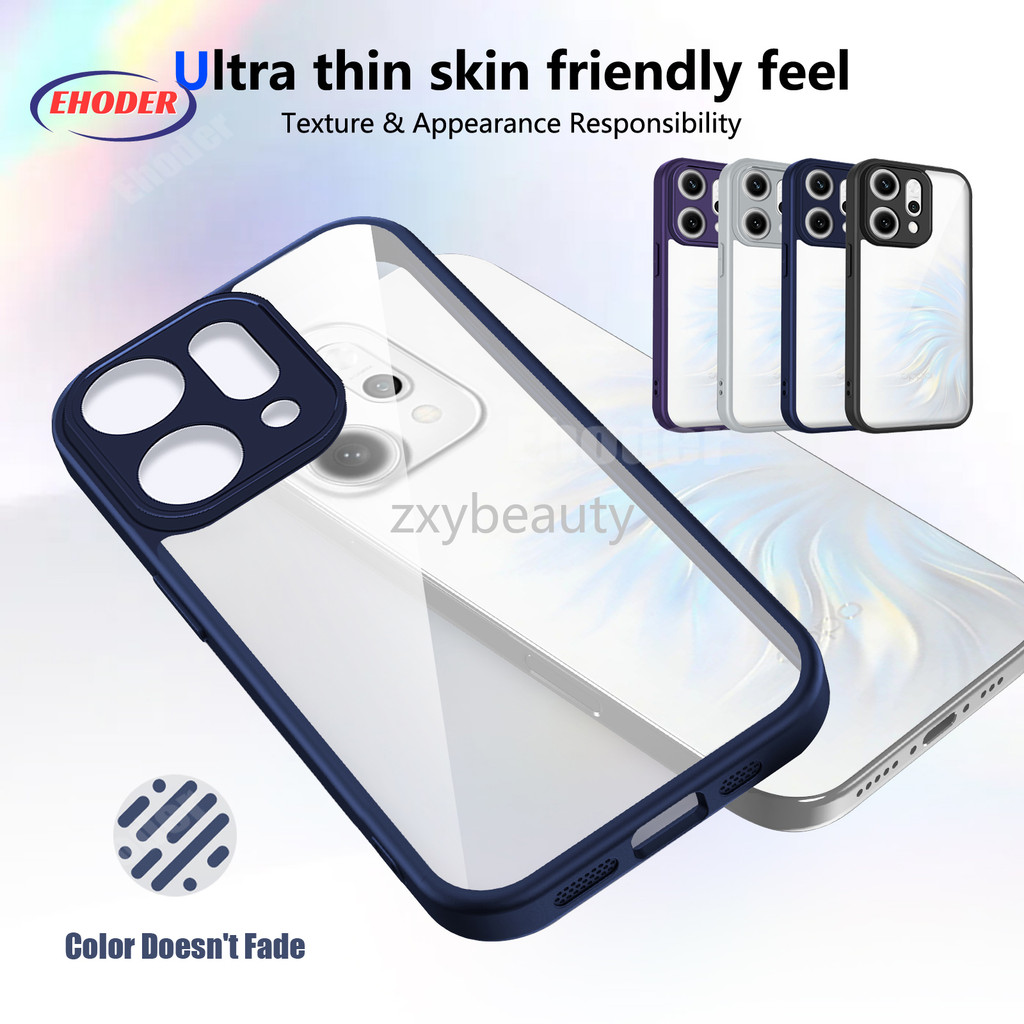 สําหรับOPPO Reno 14 Pro 13 14F 13F 2025 4G 5GกรณีClear Frosted Matteป้องกันกรณีสําหรับReno14 14Pro 1