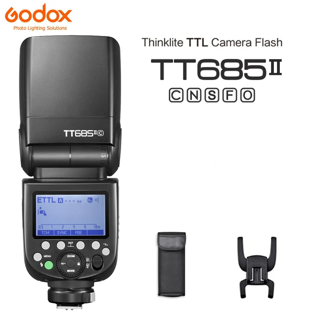 Godox TT685II TT685IIC TT685IIN TT685IIS TT685IIF TT685O TTL HSS กล้องแฟลช Speedlite สําหรับ Canon N