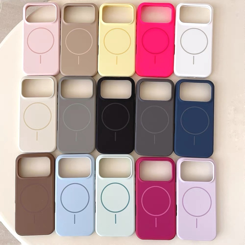 เคส กำมะยื่ ชาร์ได้ สำหรับ iPhone 17 17Pro 17Air 17Promax 11/12/13/14/15/16 Pro,Promax  เคสซิลิโคน กันเปื้อน บุกำมะหยี่