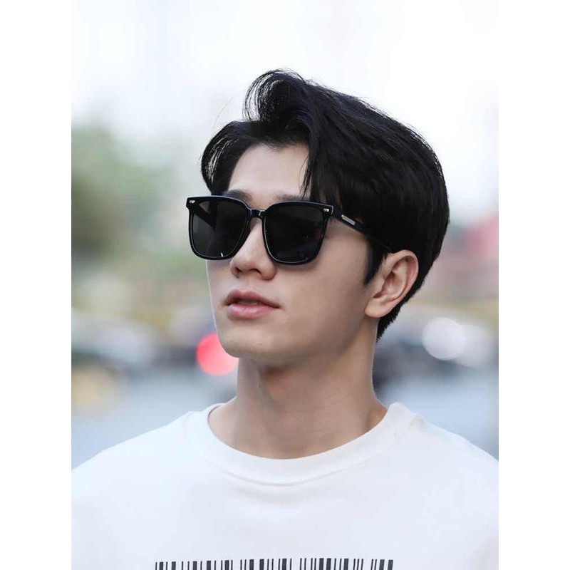 แว่นกันแดดโพลาไรซ์ MX STUDIO-ADIE สไตล์เกาหลี เหมาะสำหรับหน้ากลม ป้องกันรังสียูวี Unisex กรอบสี่เหลี