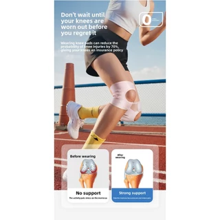 Patella Knee Brace Badminton Basketball Running Jump Rope Sports Knee Brace Knee Meniscus Joint Anti-Slip Protective Sleeve