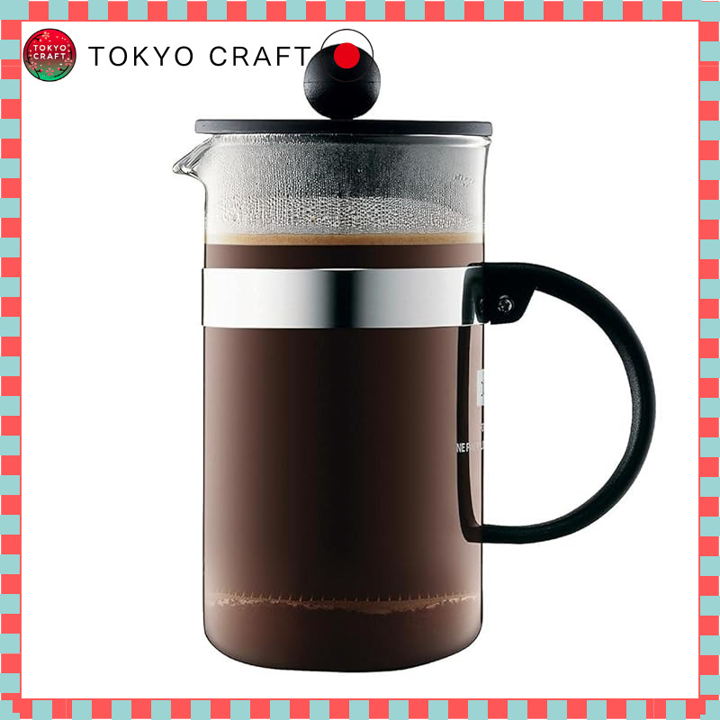 BODUM BISTRO NOUVEAU French Press Coffee Maker - Black (350ml & 1L Variants)