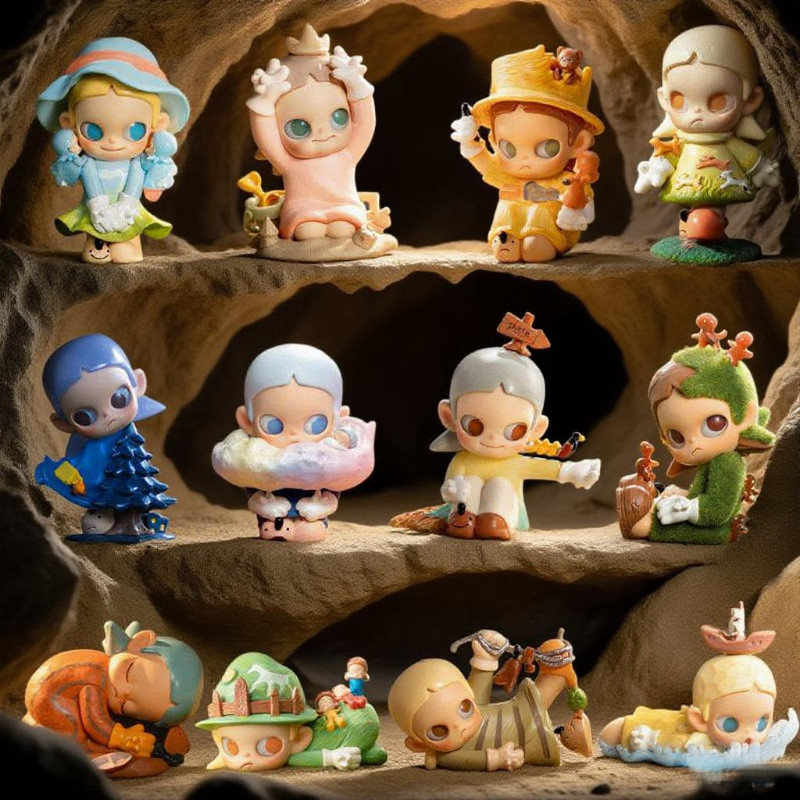 POPMART Zsiga Slow Down Series รูปของเล่นปริศนากล่องของขวัญ