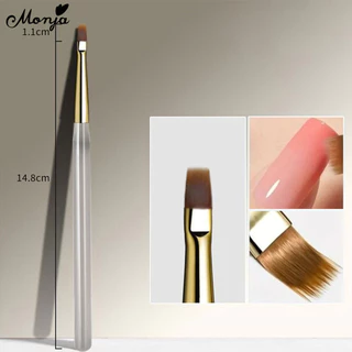 Monja เล็บแปรง UV เจลลายสก๊อต Checkered วาดกริด Chequer Lattice รูปแบบภาพวาดบางยาว แปรงปากกา brush