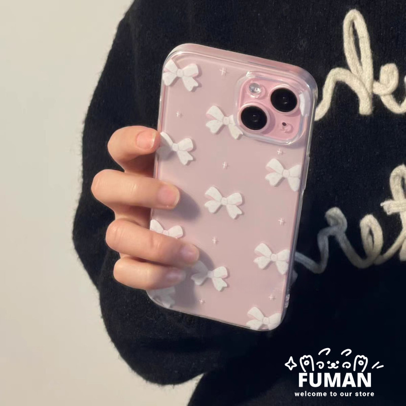 Insสไตล์โบว์สีขาวเคสโทรศัพท์สําหรับHonor X9A X9C X9B X8 X8A X8B X8C X7 X7A X7B X7C X6 X6S X6A X6B X6