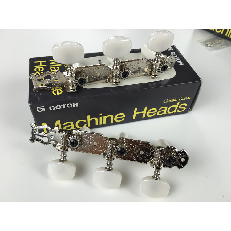 Nissan GOTOH กีตาร์คลาสสิกอะคูสติกอะคูสติกกีตาร์ทวิภาคี Headstock ปุ่ม String Winder Tuner 35G350