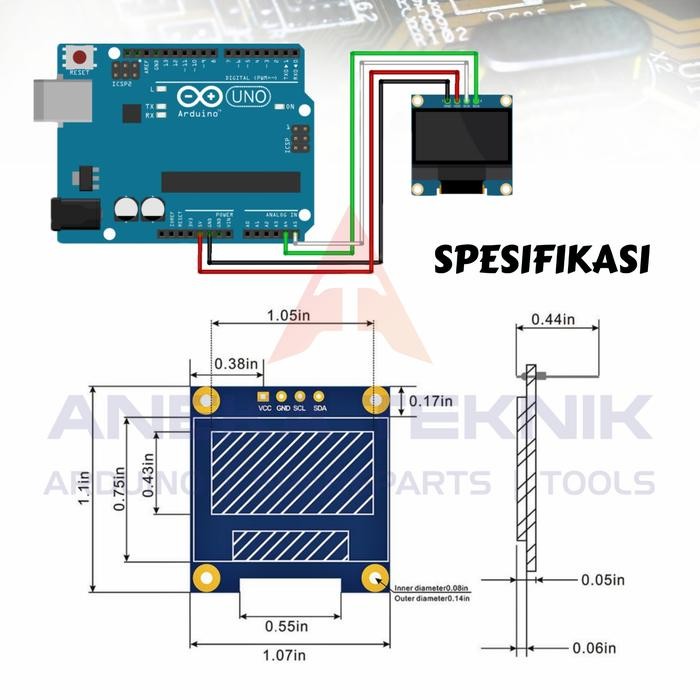 การสื่อสาร OLED LCD I2C IIC 4 พิน 0.96 นิ้ว - 4 PIN