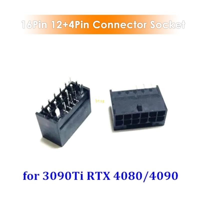 Btsg PCIE 5 0 12 + 4Pin 16Pin Connector 12VHPWR Housing Terminal Pins สําหรับ 3090TI