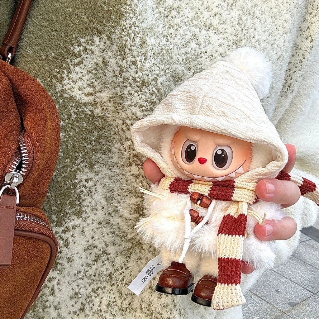 Snow Elf Plush labubu เสื้อผ้าเด็ก labubu เสื้อผ้า 15 ซม. 123th Generation ไม่มีตุ๊กตา#WW0911#