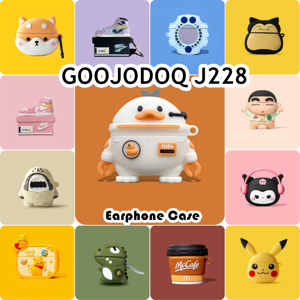 ส่วนลด สําหรับ GOOJODOQ J228 กรณีน่ารักการ์ตูนซิลิโคนอ่อนนุ่มหูฟังกรณีปลอก NO.1