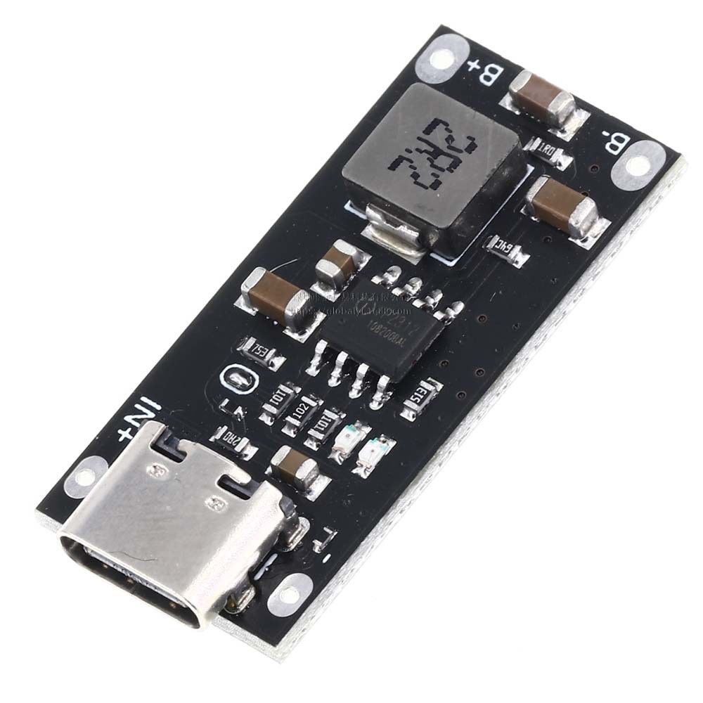 IP2312 Polymer Three-Yuan แบตเตอรี่ลิเธียม Fast Charging Board 3A 5V ถึง 4.2V 4.35V ประเภท C