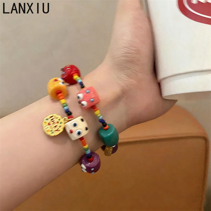 สร้อยข้อมือลูกปัดมอนสเตอร์การ์ตูนน่ารัก อินเทรนด์ สำหรับของขวัญมิตรภาพ